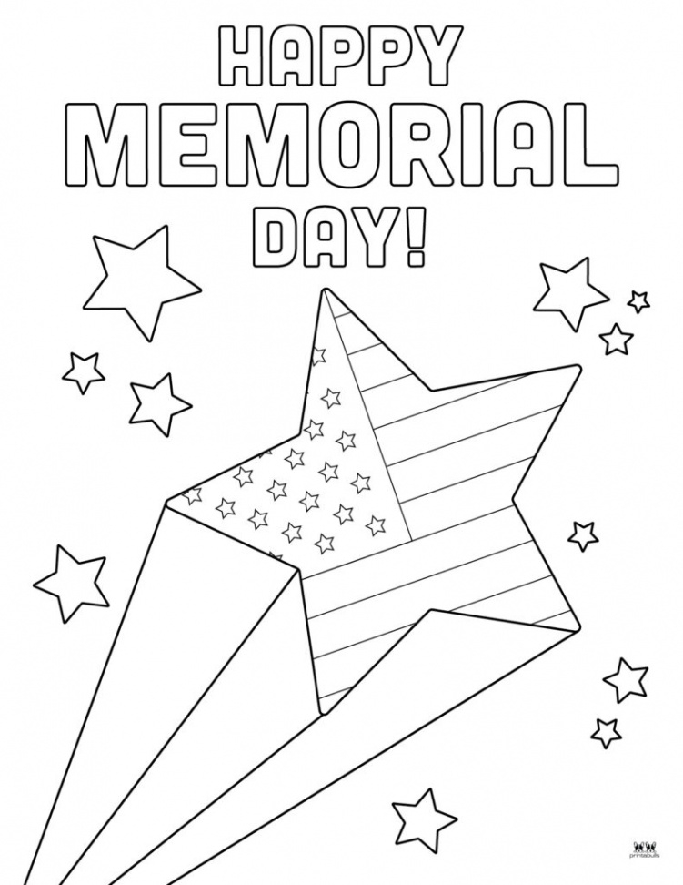 Printable Memorial Day Coloring Pages Avery Marshall