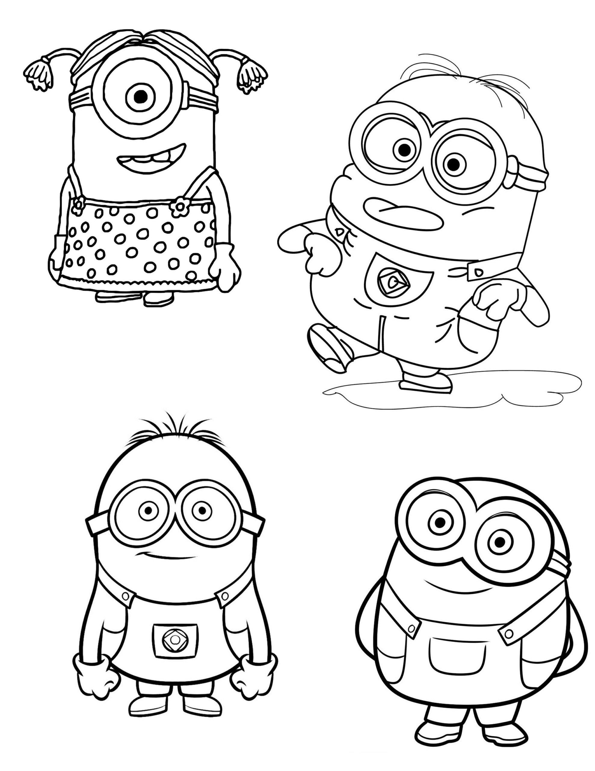 Printable Minion Coloring Pages