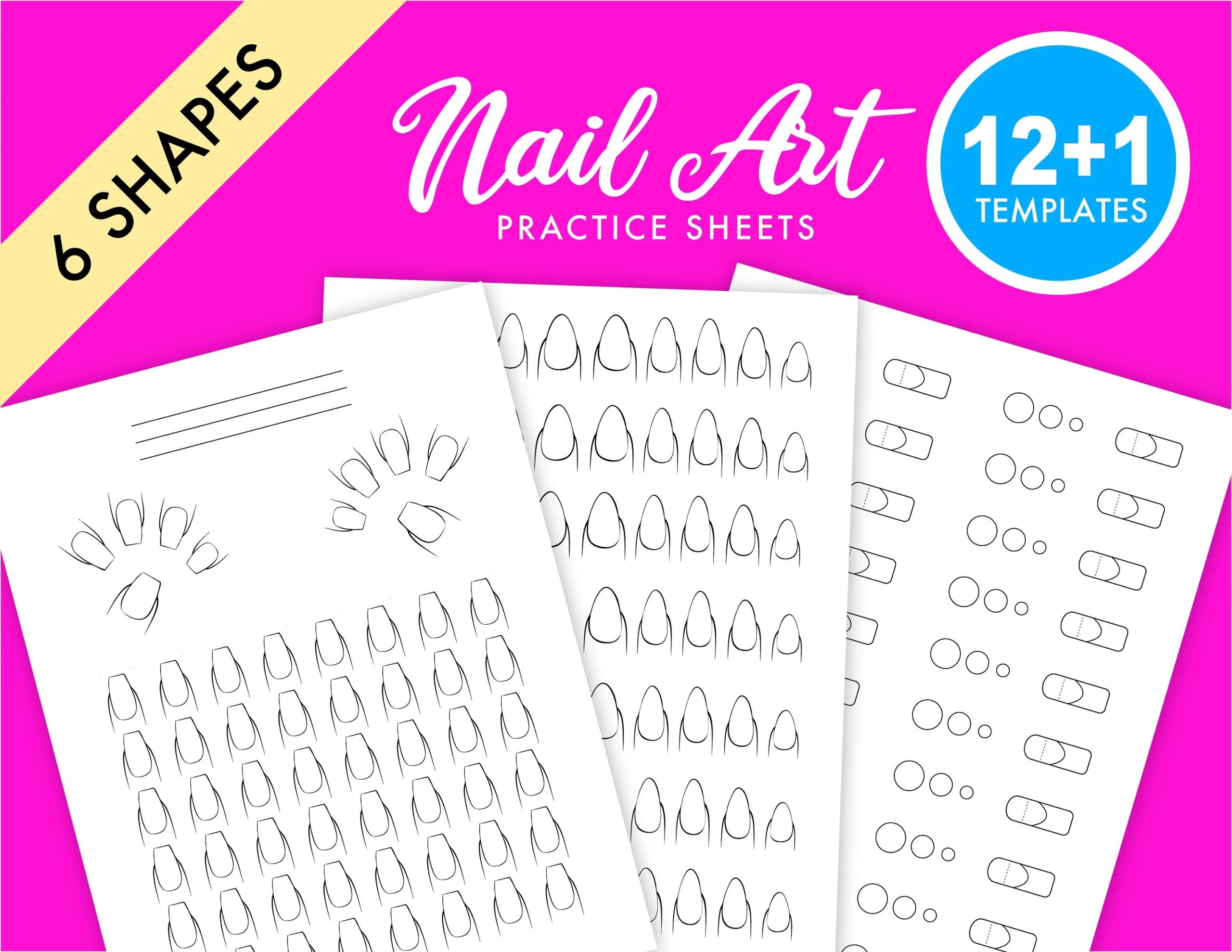Printable Nail Art Practice Sheet Pdf Printable Word Searches