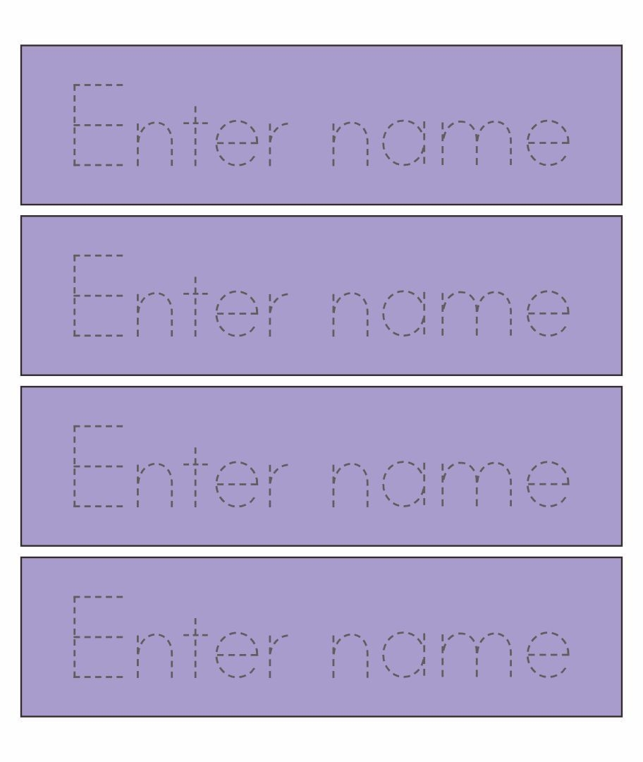 Printable Name Tracing Sheets Name Tracing Generator