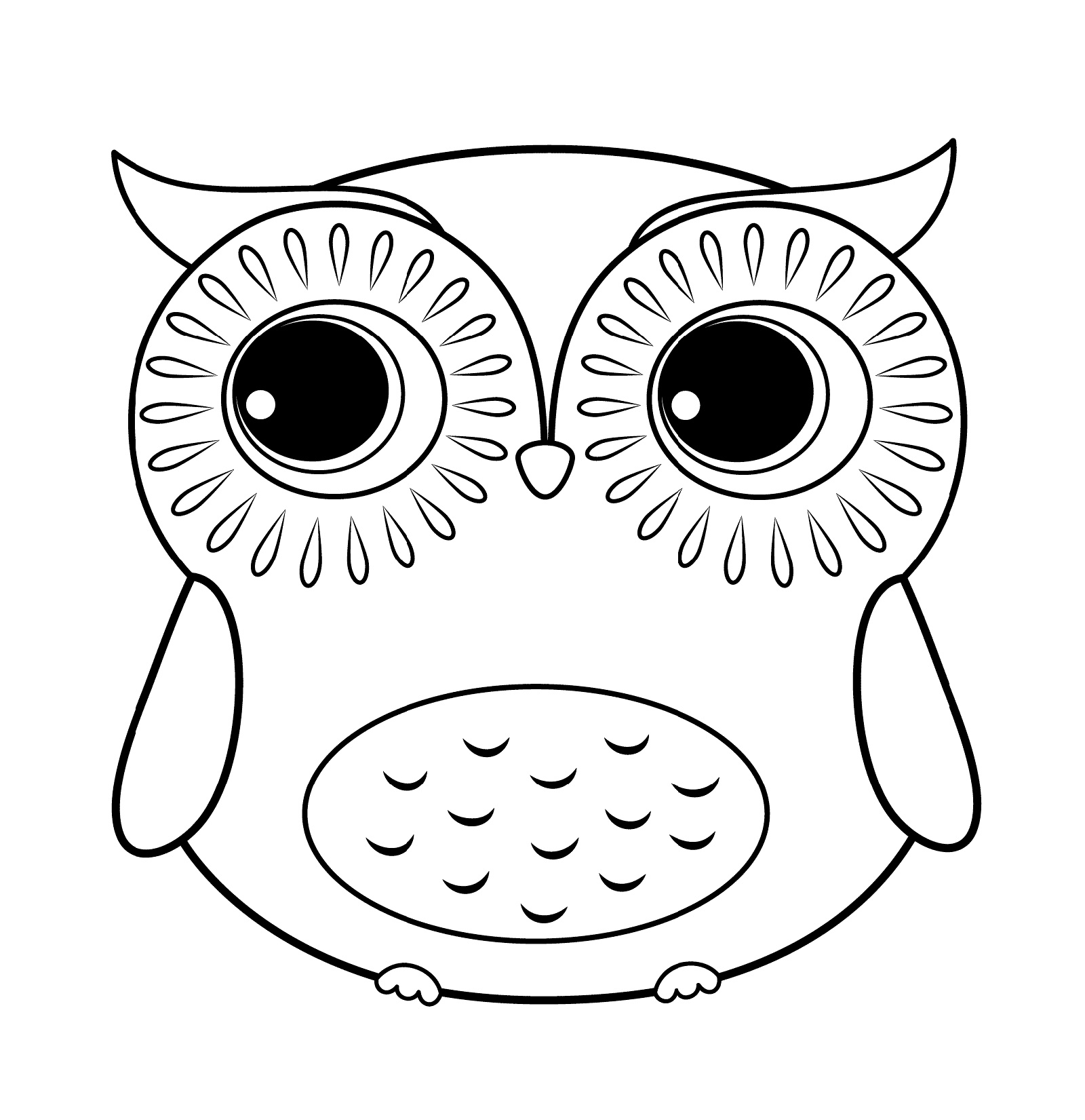 Printable Owl Coloring Pages