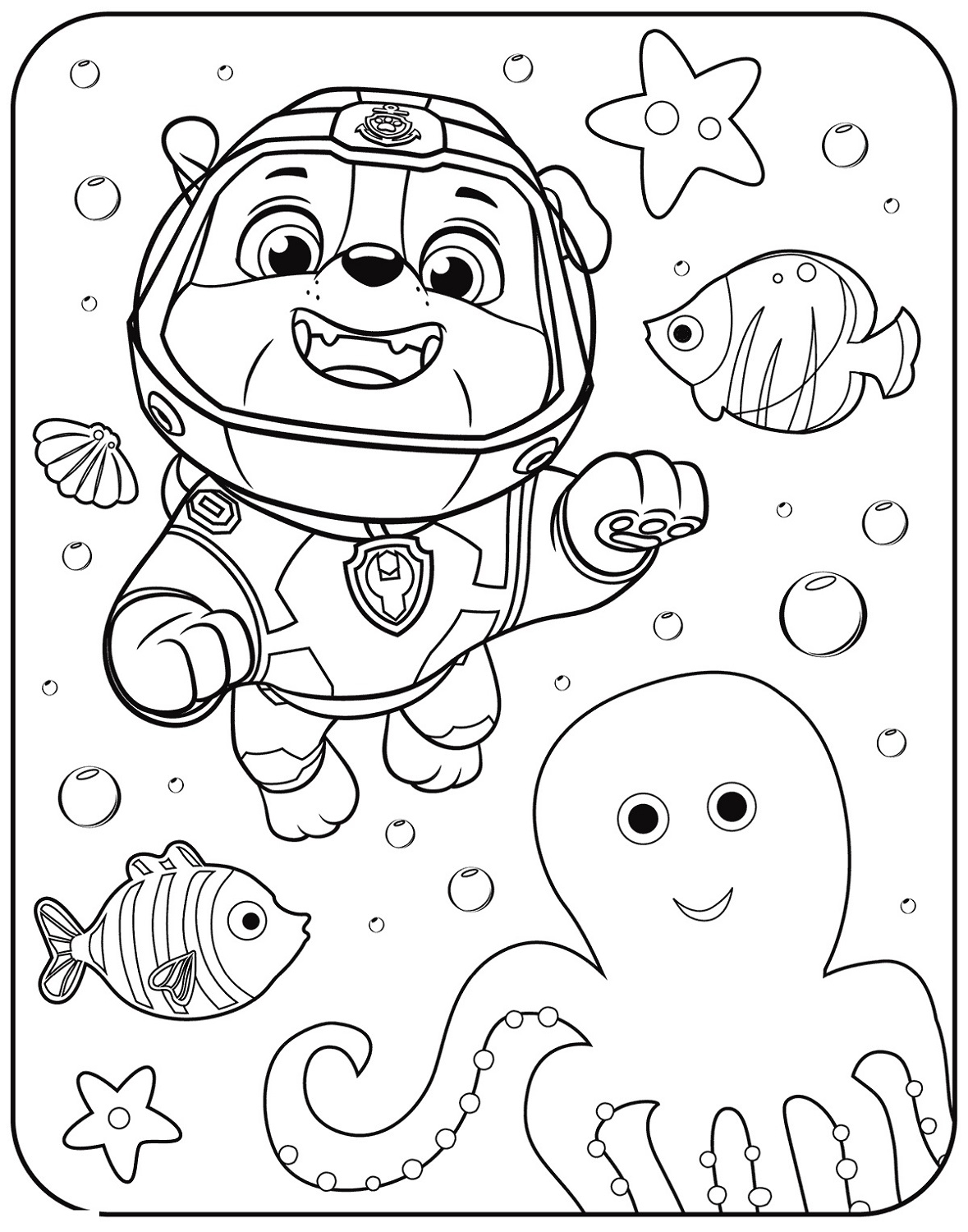 Printable Paw Patrol Coloring Sheets