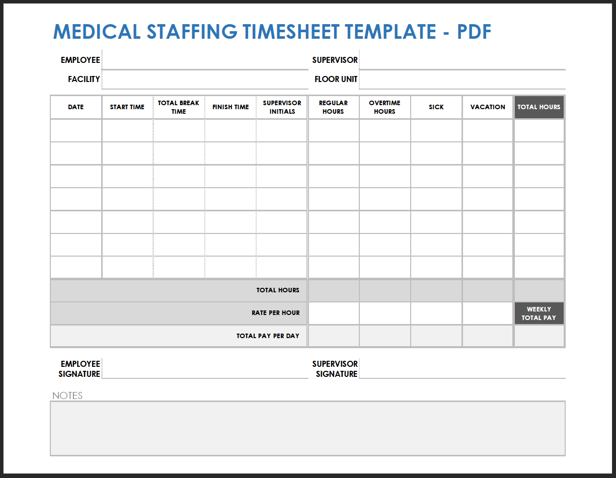 Printable PDF Timesheets For Employees Time Sheet 58 OFF