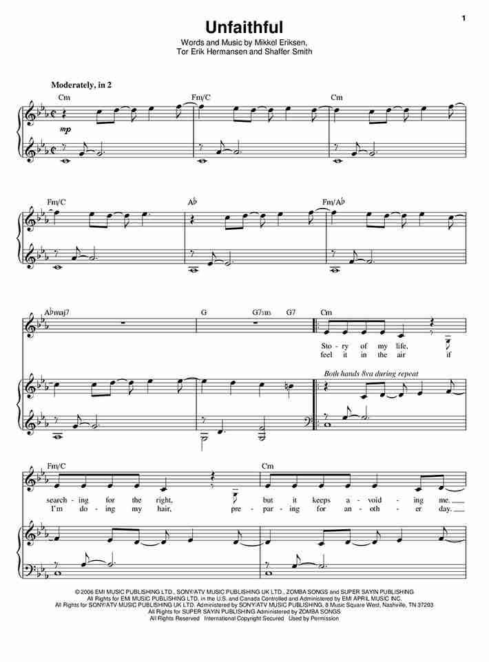Printable Piano Sheet Music