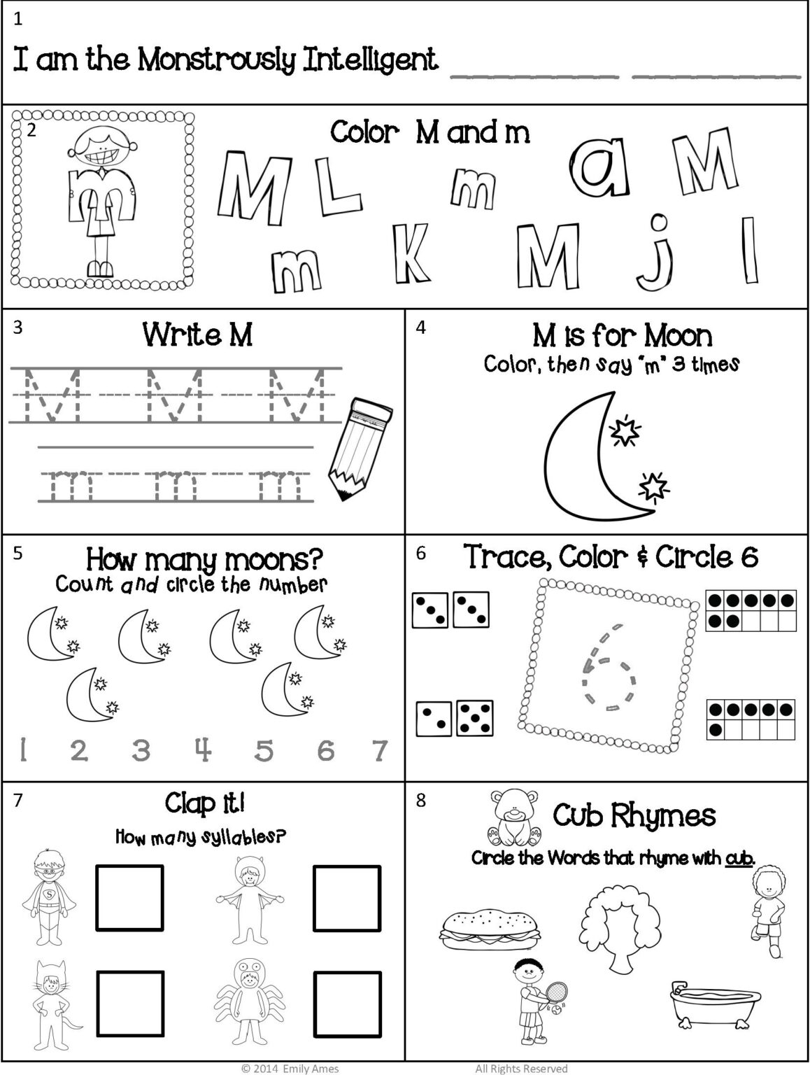 Printable Preschool Homework Sheets Printable Free Templates
