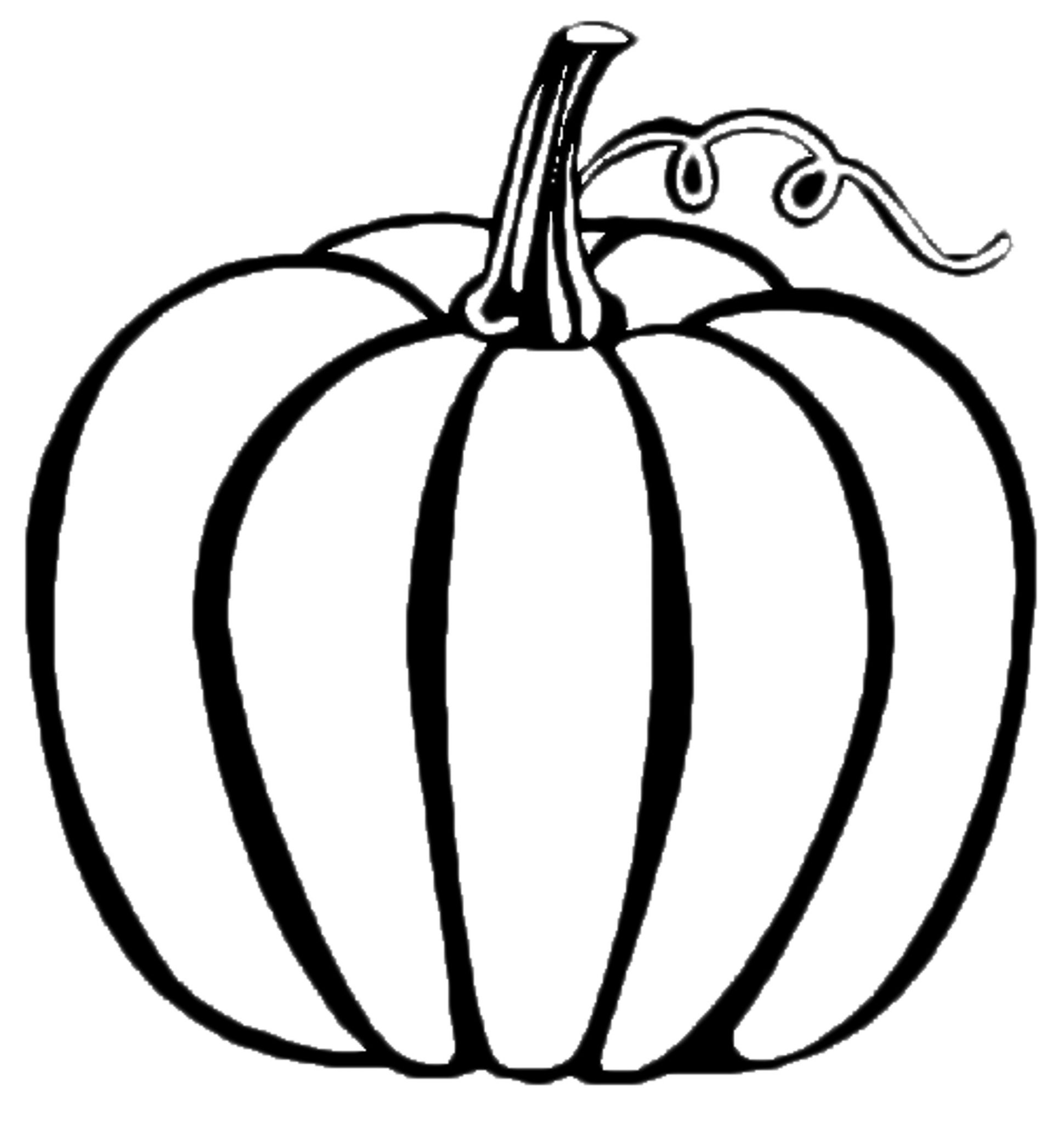 Printable Pumpkin Coloring Page