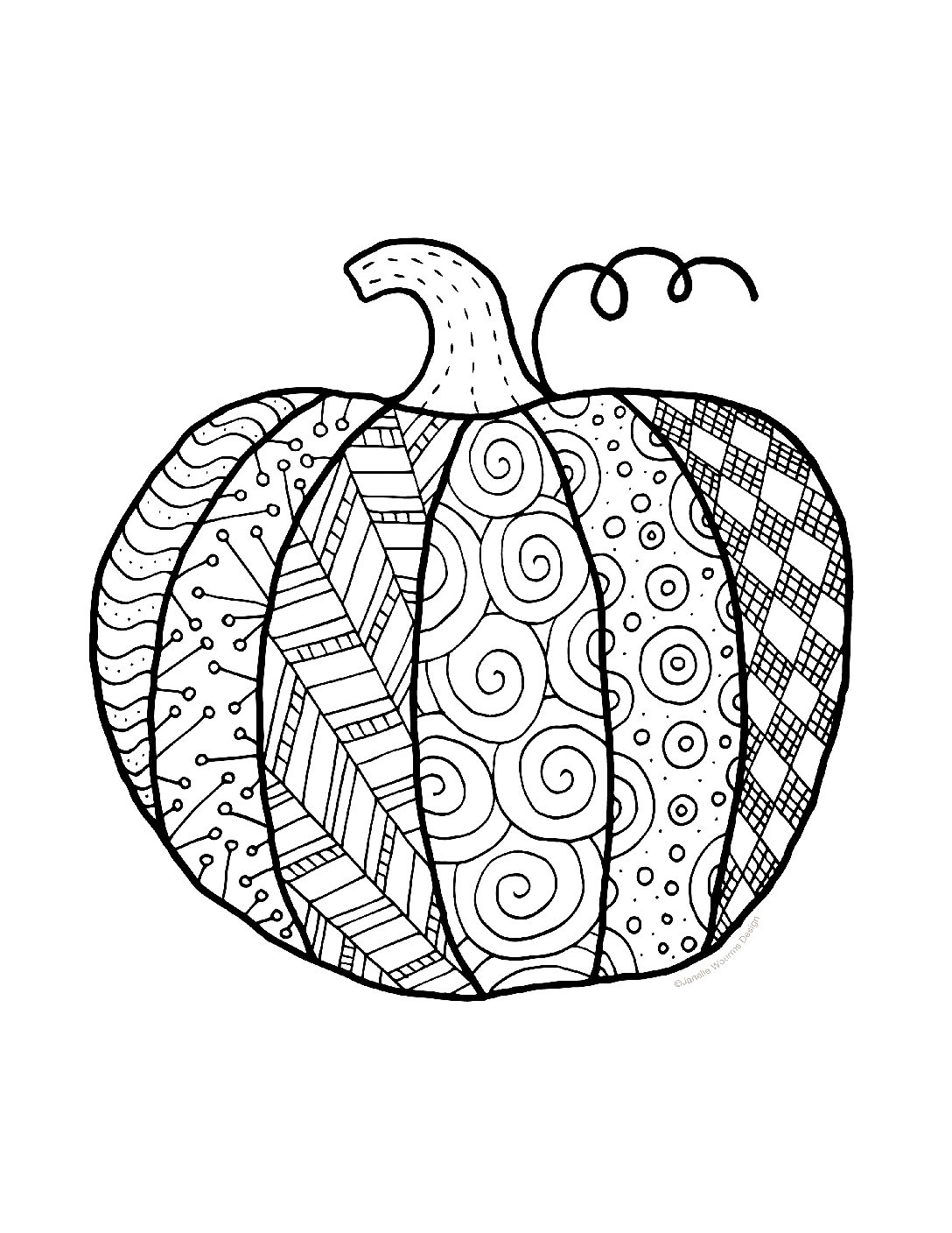 Printable Pumpkin Coloring Sheets