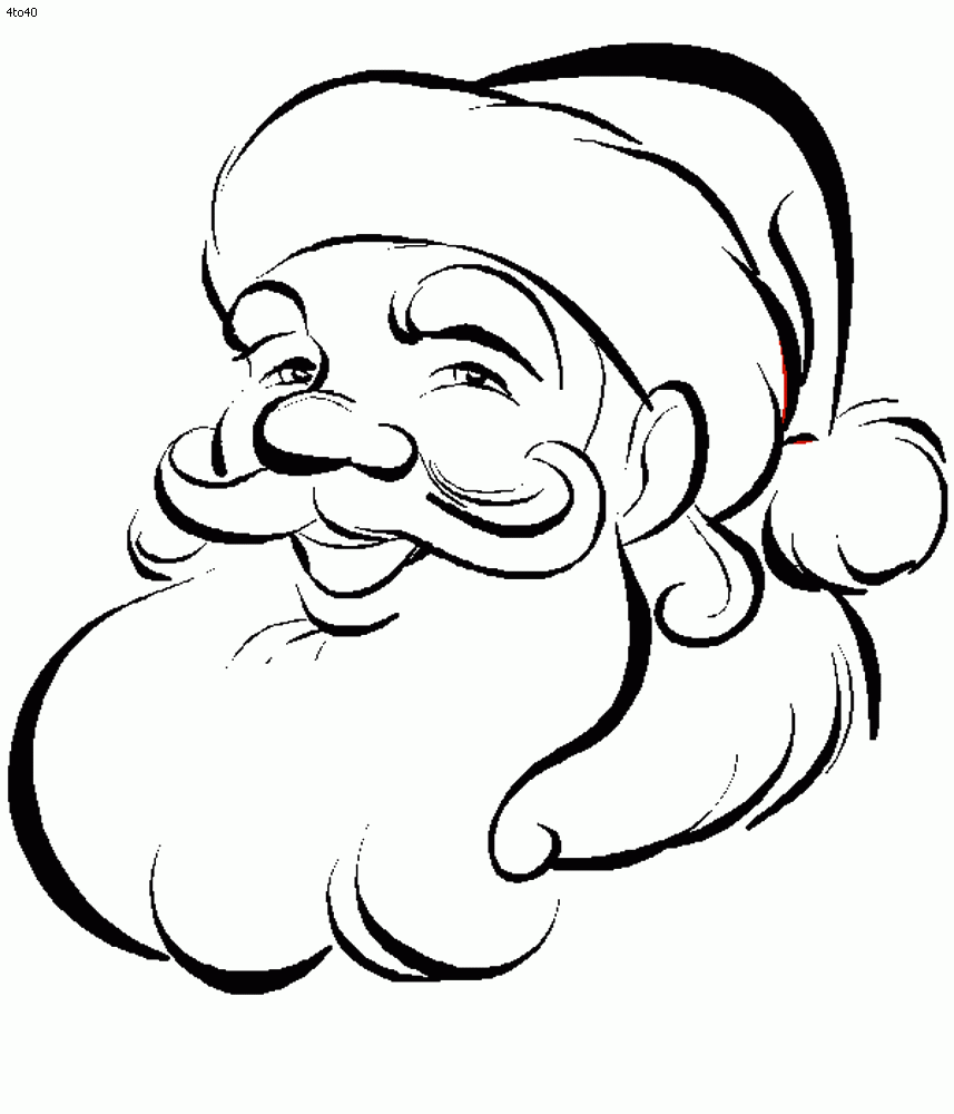 Printable Santa Coloring Sheets
