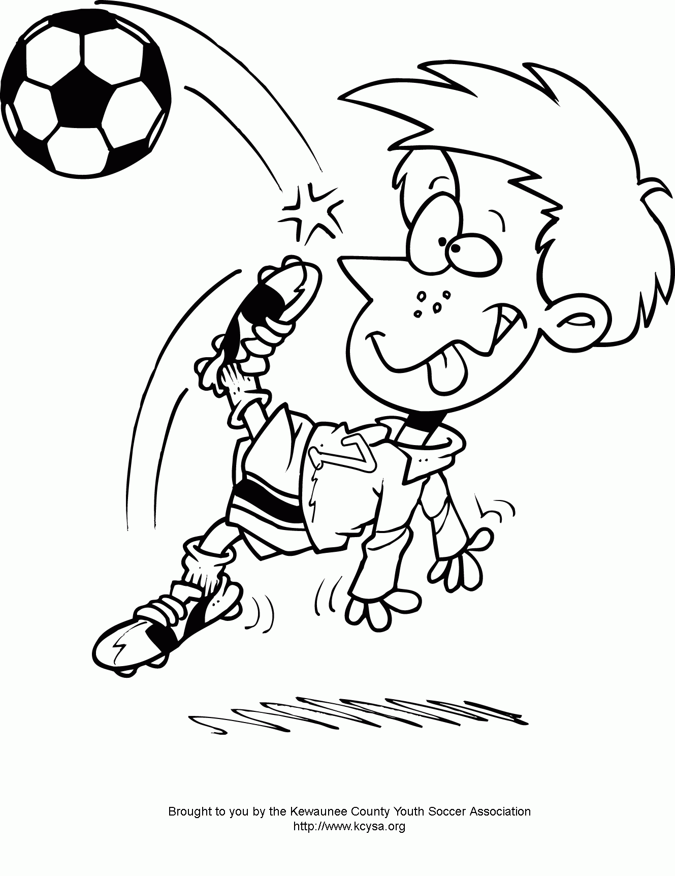 Printable Soccer Coloring Pages Coloring Home