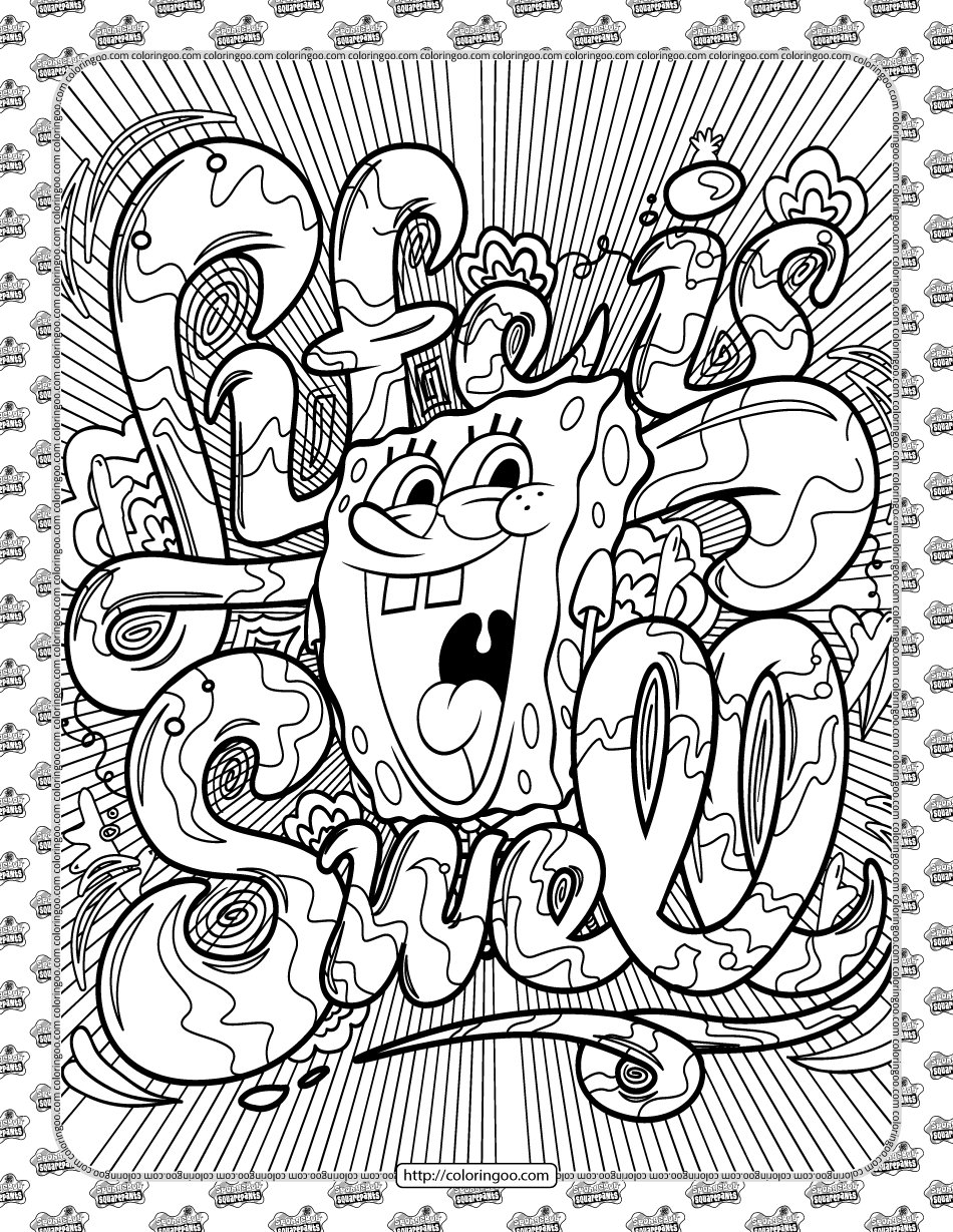 Printable Spongebob Coloring Sheets