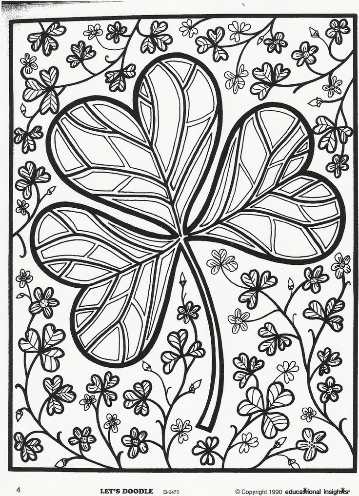 Printable St Patrick S Day Coloring Pages For Adults Get Your Hands 