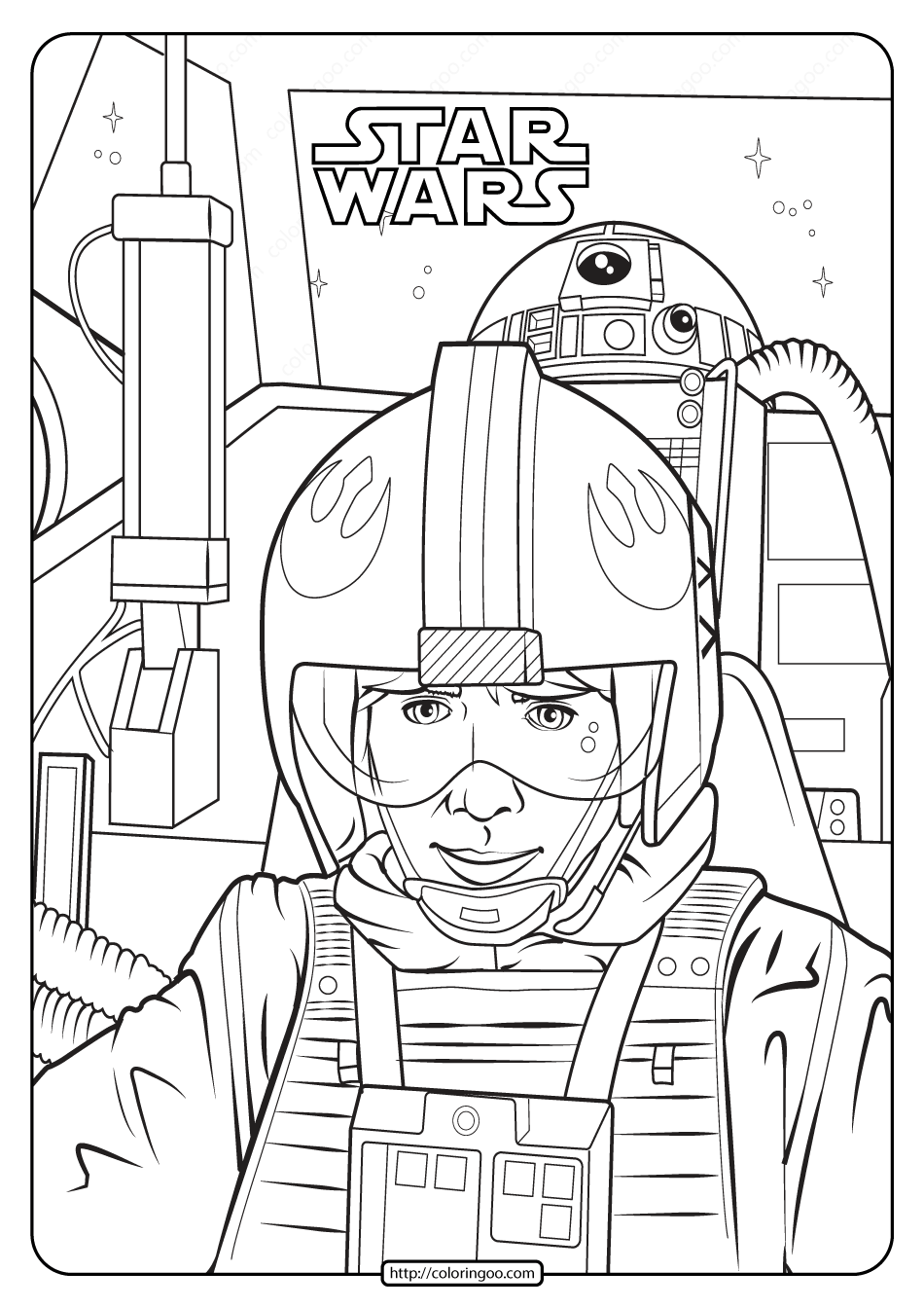 Printable Star Wars Luke Skywalker Coloring Pages Motherhood