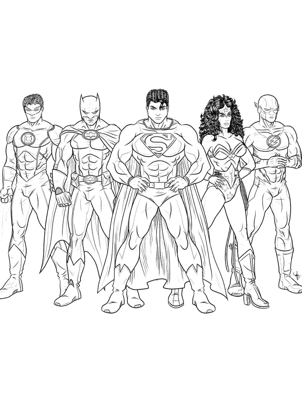 Printable Superhero Coloring Sheets