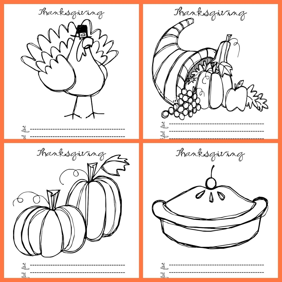 Printable Thanksgiving Color Sheets Prntbl concejomunicipaldechinu gov co