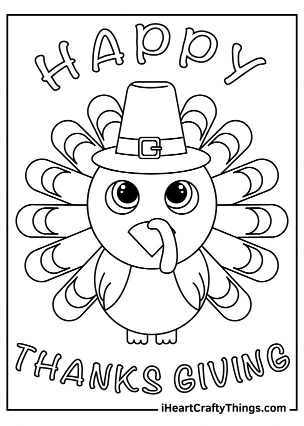 Printable Thanksgiving Turkey Coloring Pages Flexwhere
