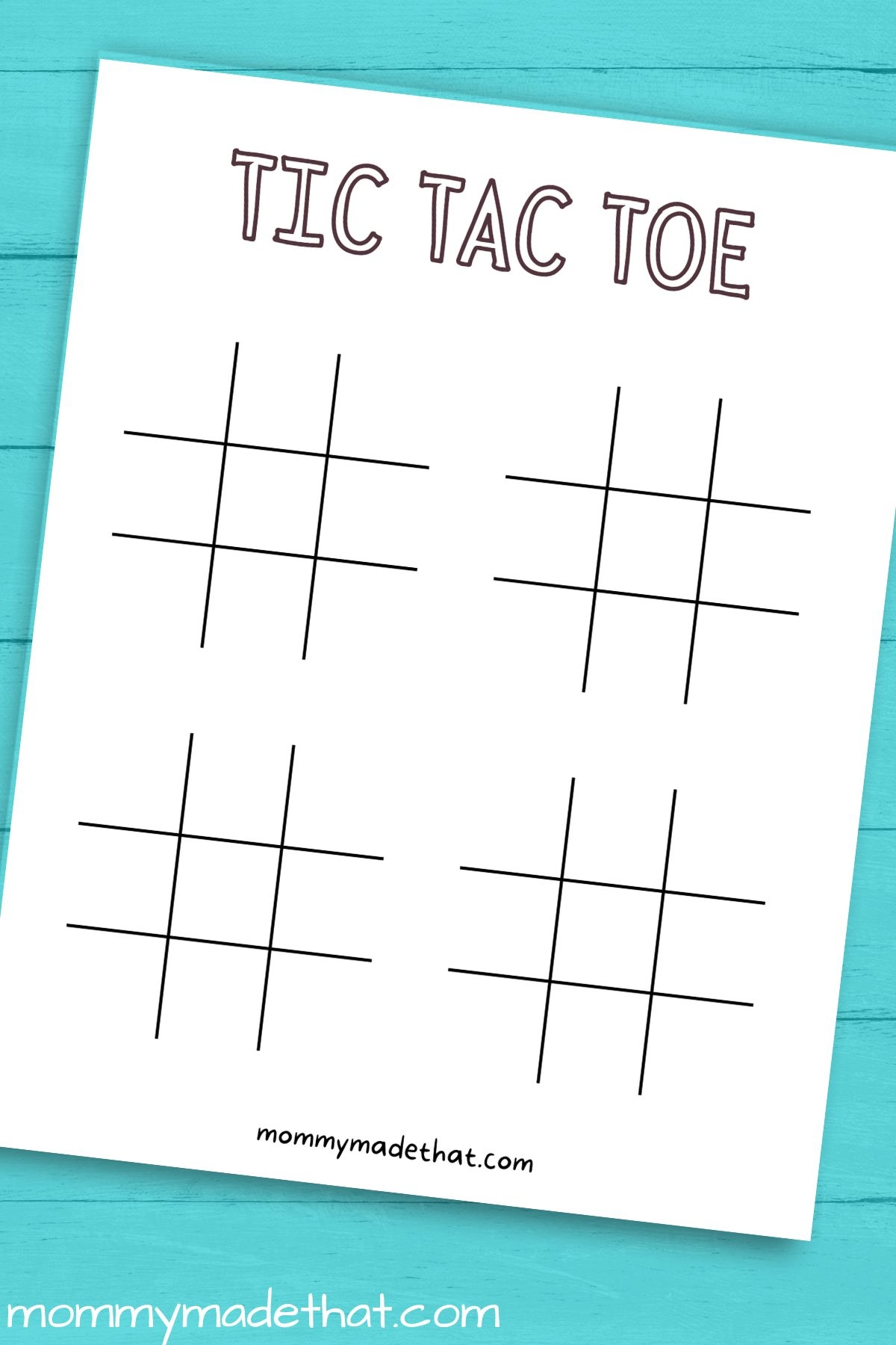 Printable Tic Tac Toe Boards Free Printable Templates 