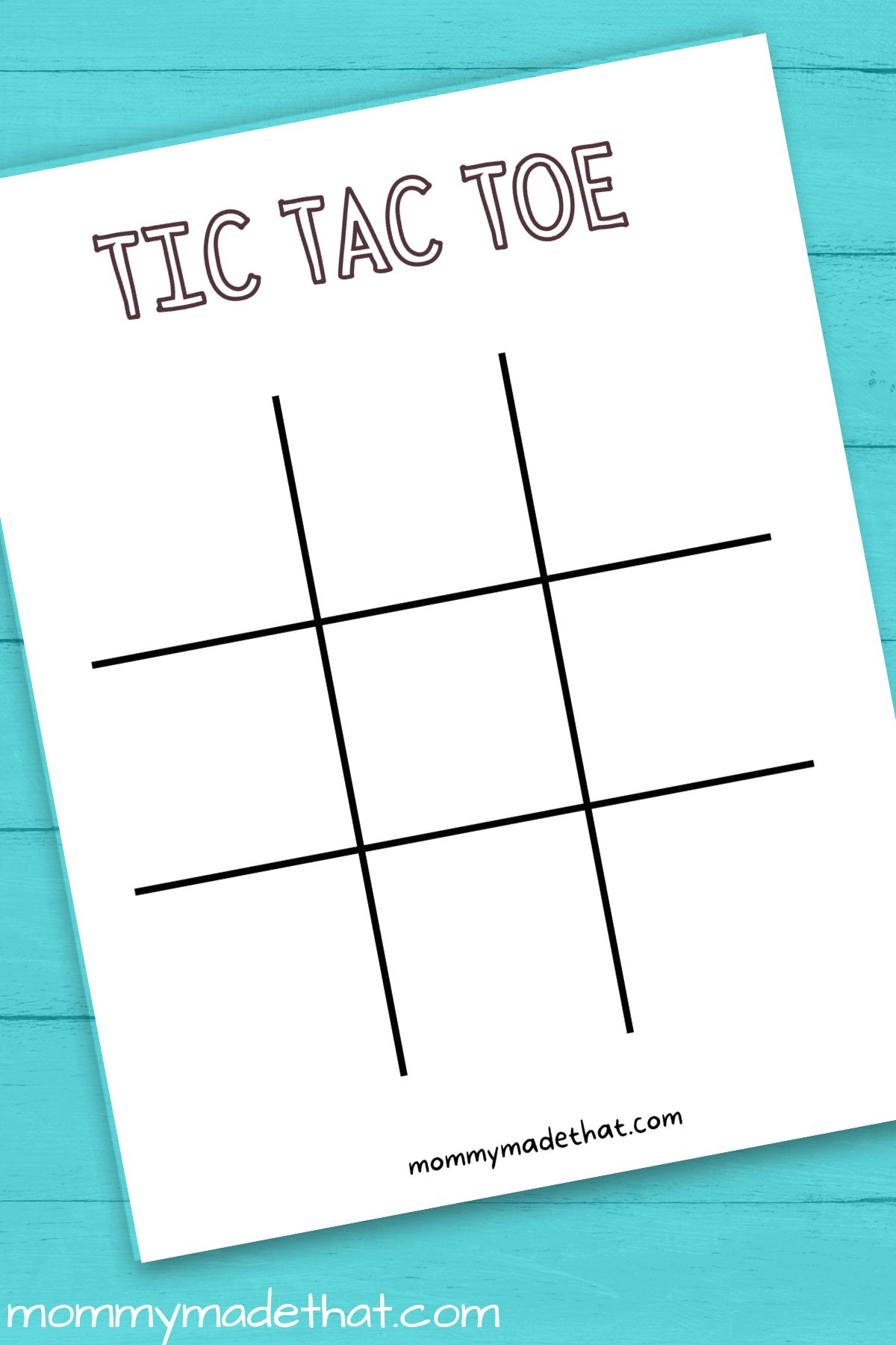 Printable Tic Tac Toe Boards Free Printable Templates 