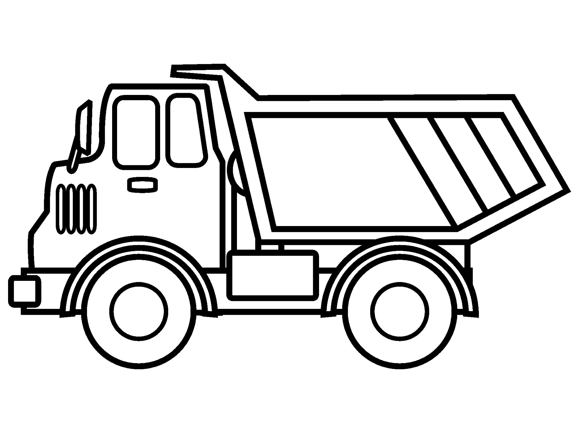 Printable Truck Coloring Pages Printable World Holiday