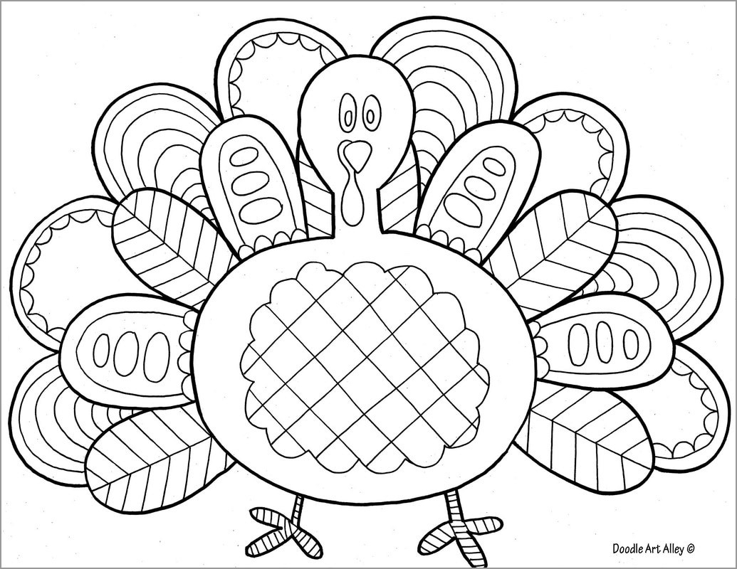 Printable Turkey Coloring Pages ColoringBay