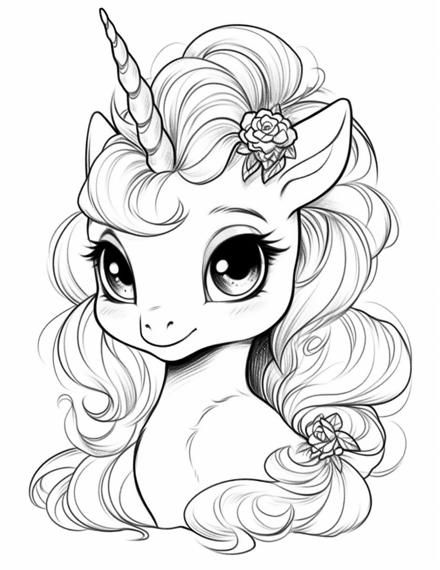 Printable Unicorn Coloring Pages Tewsindi NBKomputer