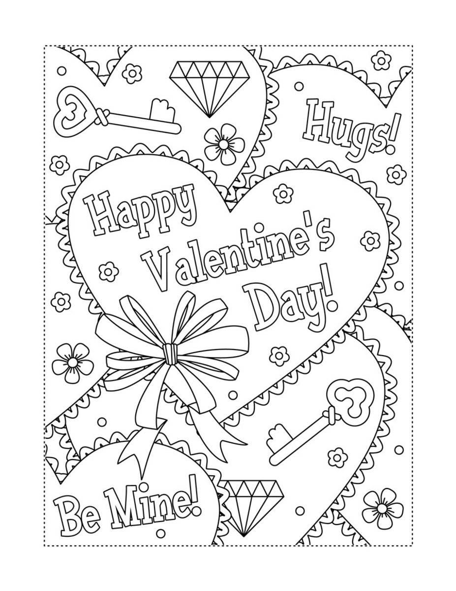 Printable Valentine Coloring Sheets Prntbl concejomunicipaldechinu gov co