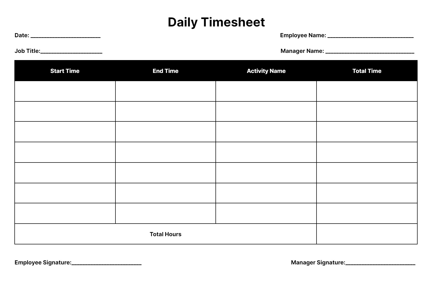 Printable Weekly Time Sheet Printable Timecard Time S Vrogue co
