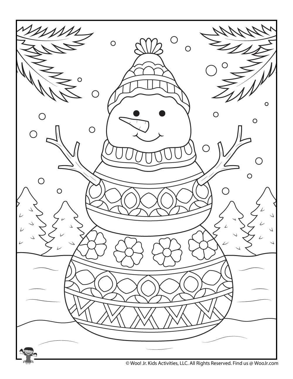 Printable Winter Coloring Pages NBKomputer