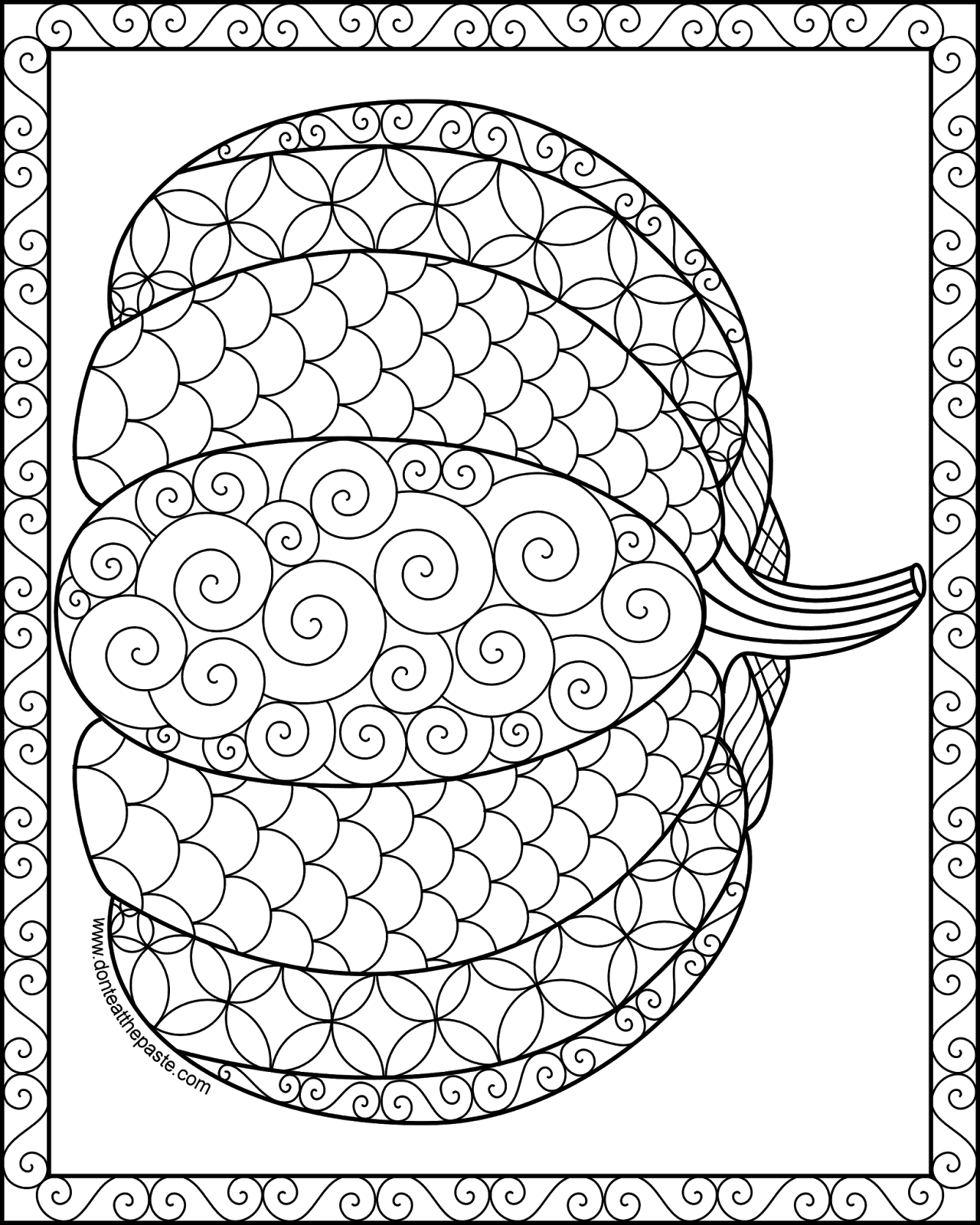 Pumpkin Color Sheet Printable Printable Word Searches