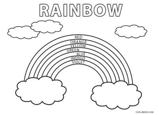 Rainbow Coloring Sheet Printable