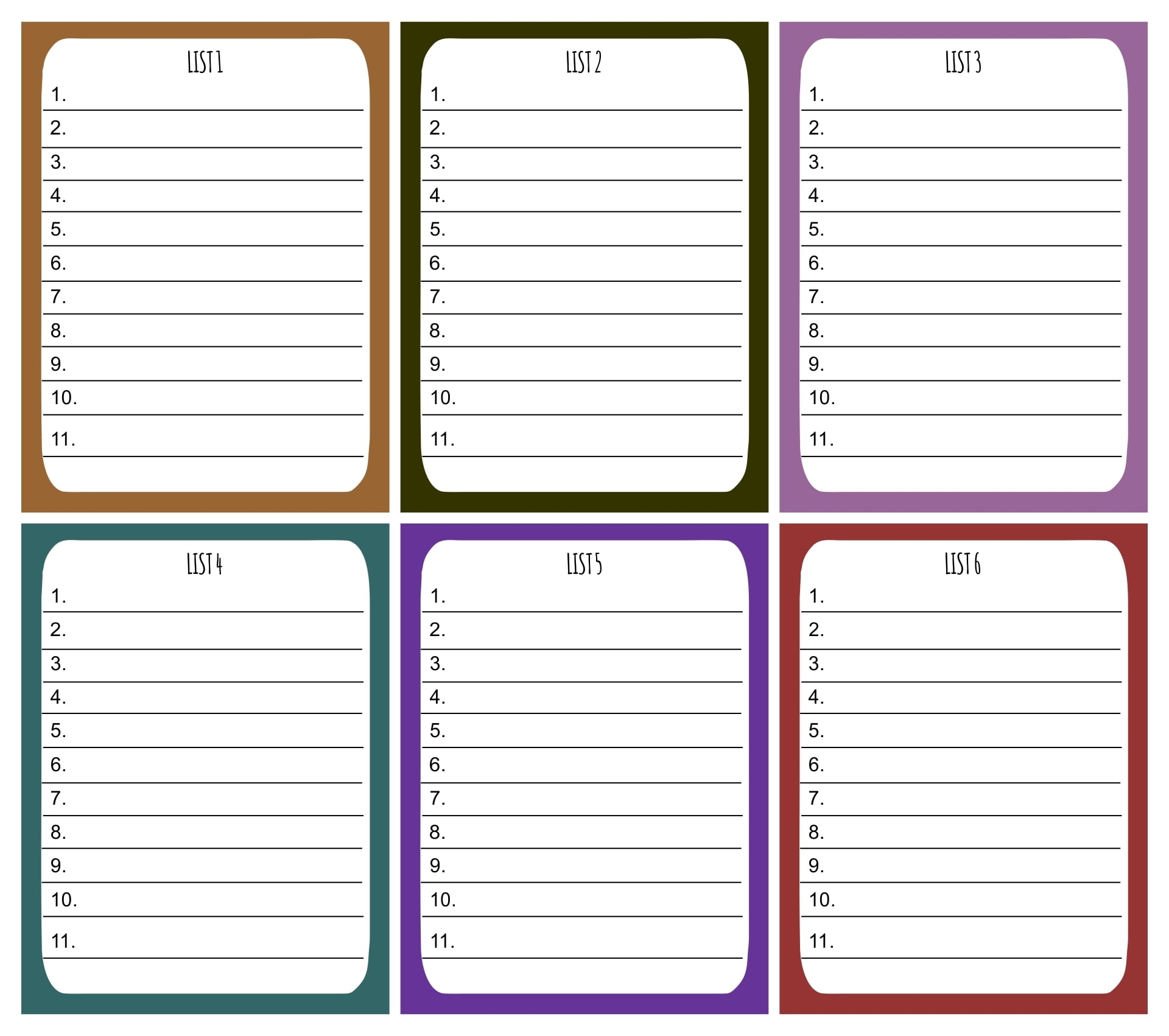 Scattergories Printable Answer Sheets Free Printable