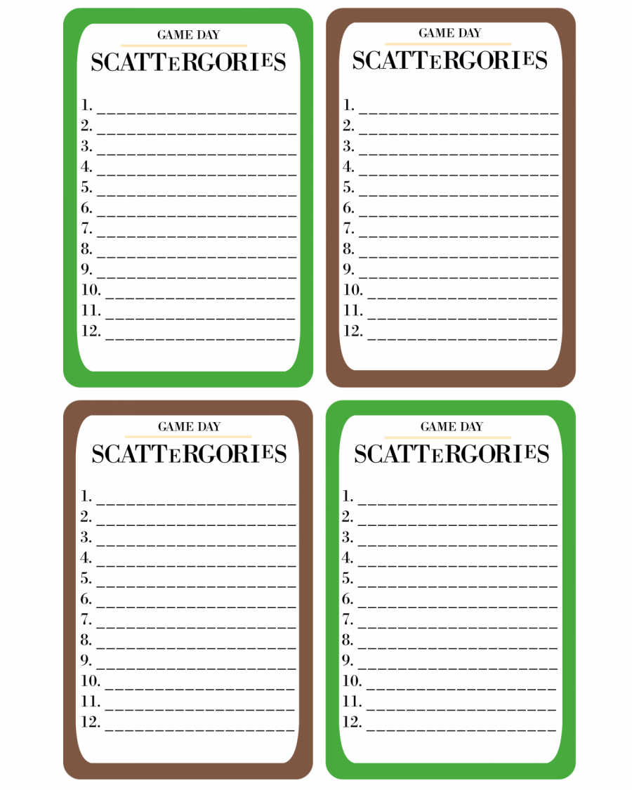 Scattergories Printable Sheets Fasrxl
