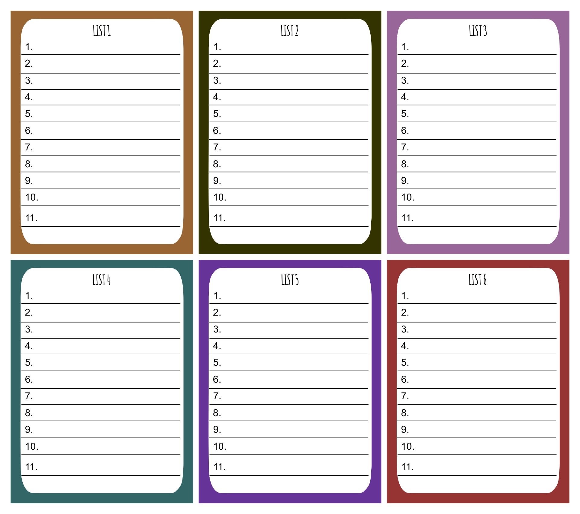 Scattergories Score Sheets 10 Free PDF Printables Printablee
