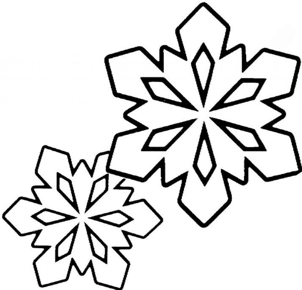 Snowflake Coloring Pages For Preschoolers Coloring Home