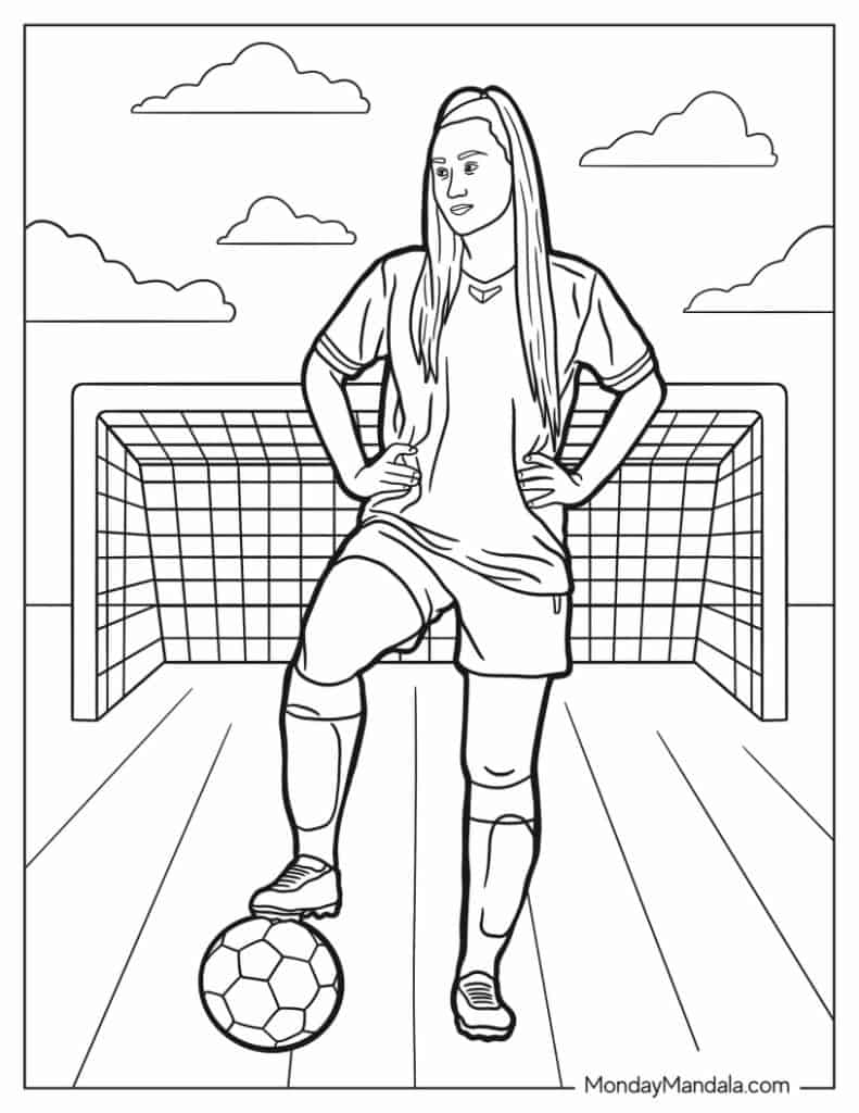 Soccer Coloring Pages Soccer Pdf Soccer Printables Ac Vrogue co
