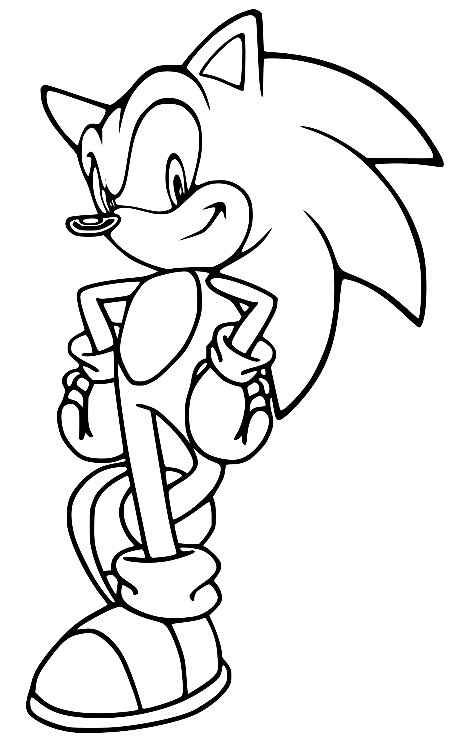 Sonic Coloring Pages 12 Printable Sheets Simple To Draw Easy For 
