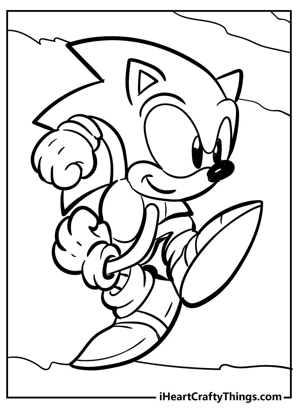 Sonic Printable Coloring Sheets