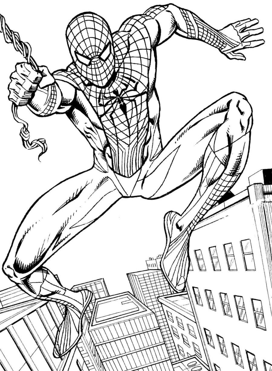 Spider Man Coloring Sheets Printable