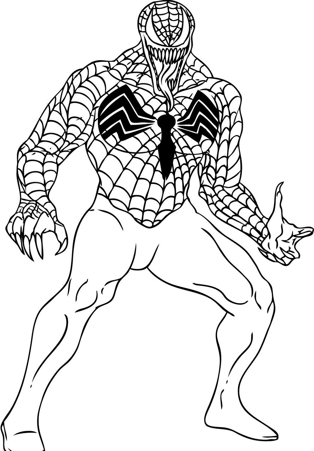 Spiderman Printable Coloring Sheets