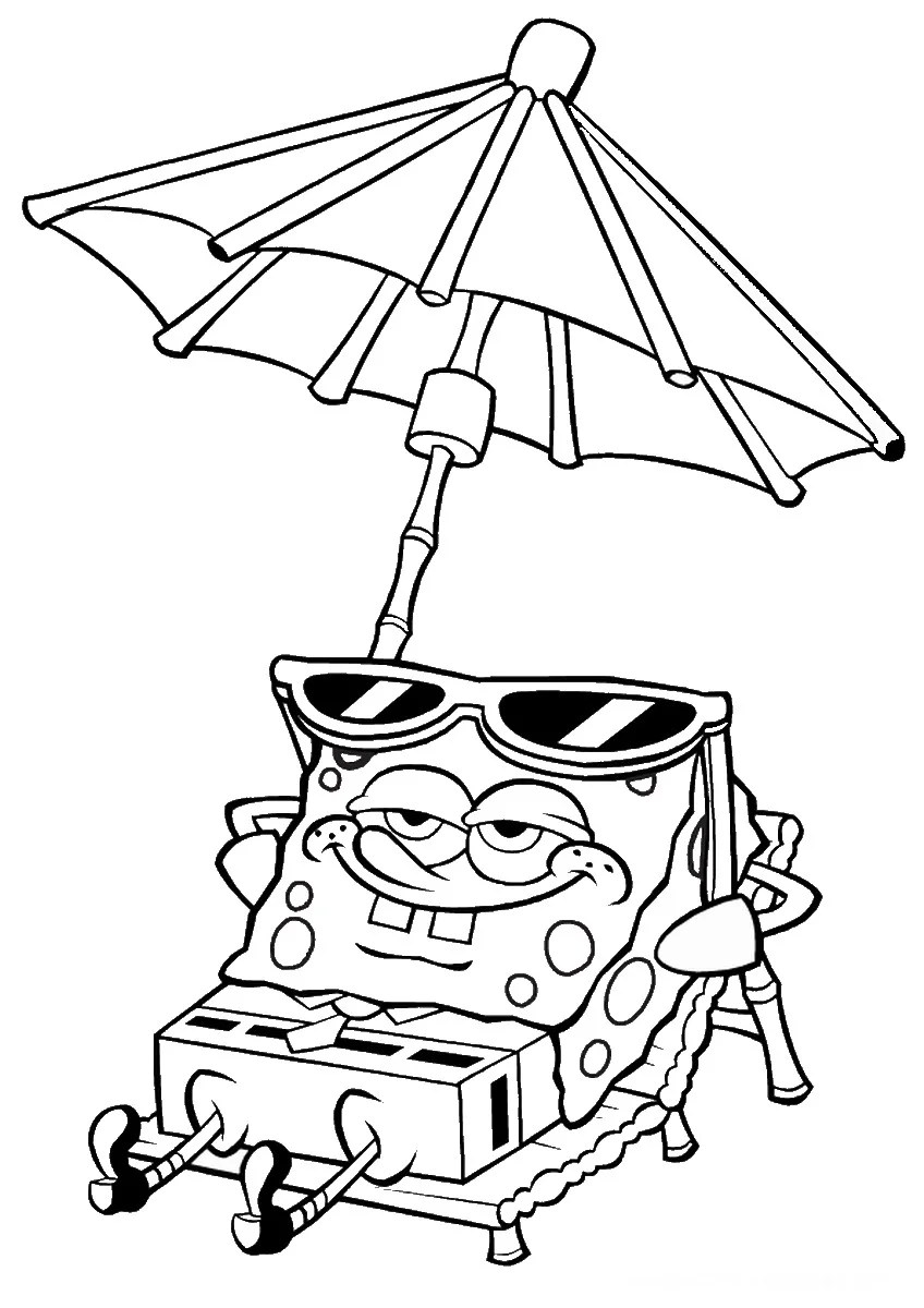 Spongebob Printable Coloring Sheets Printable Calendars AT A GLANCE