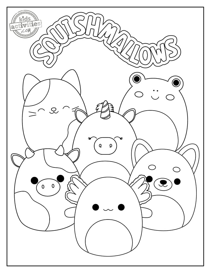 Squishmallow Coloring Pages Printable Squishmallow Coloring Pages Printable