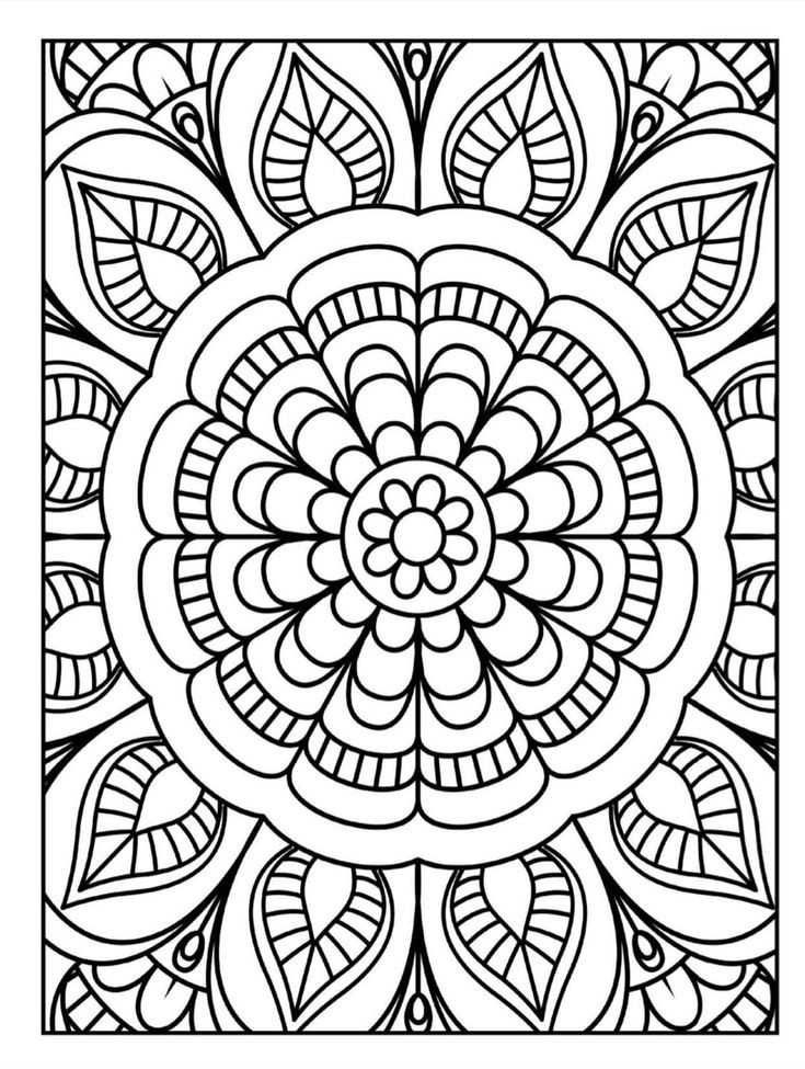 Stress Relief Coloring Pages Free Printable PDF 