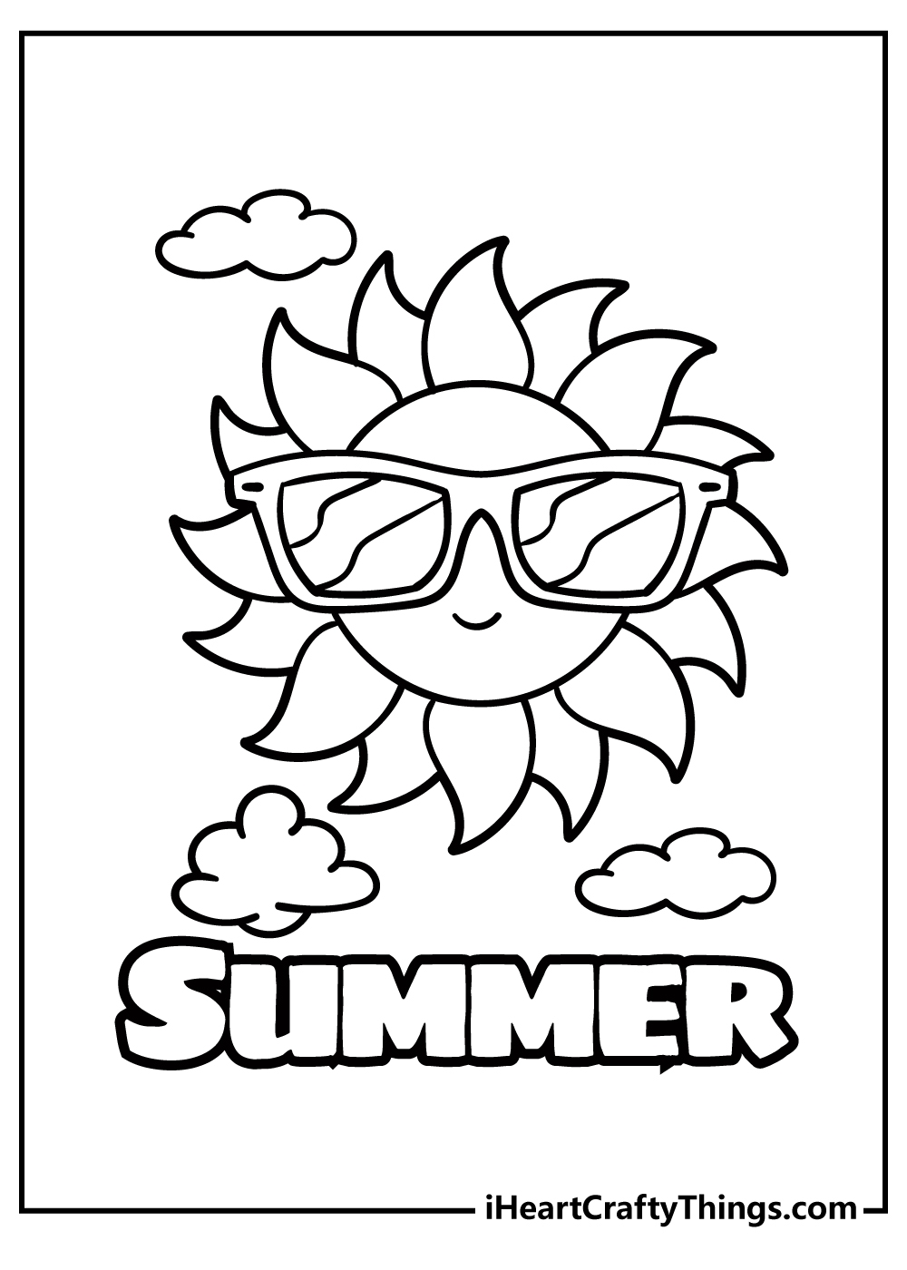 Summer Coloring Pages Free Printable For Kids Beach Coloring Pages For Kids