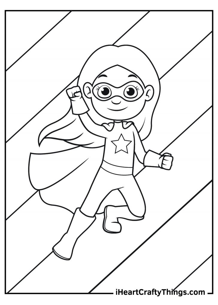 Super Hero Coloring Sheets Printable