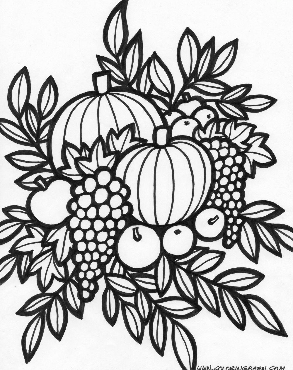 Thanksgiving Coloring Pages For Adults Coloring Home