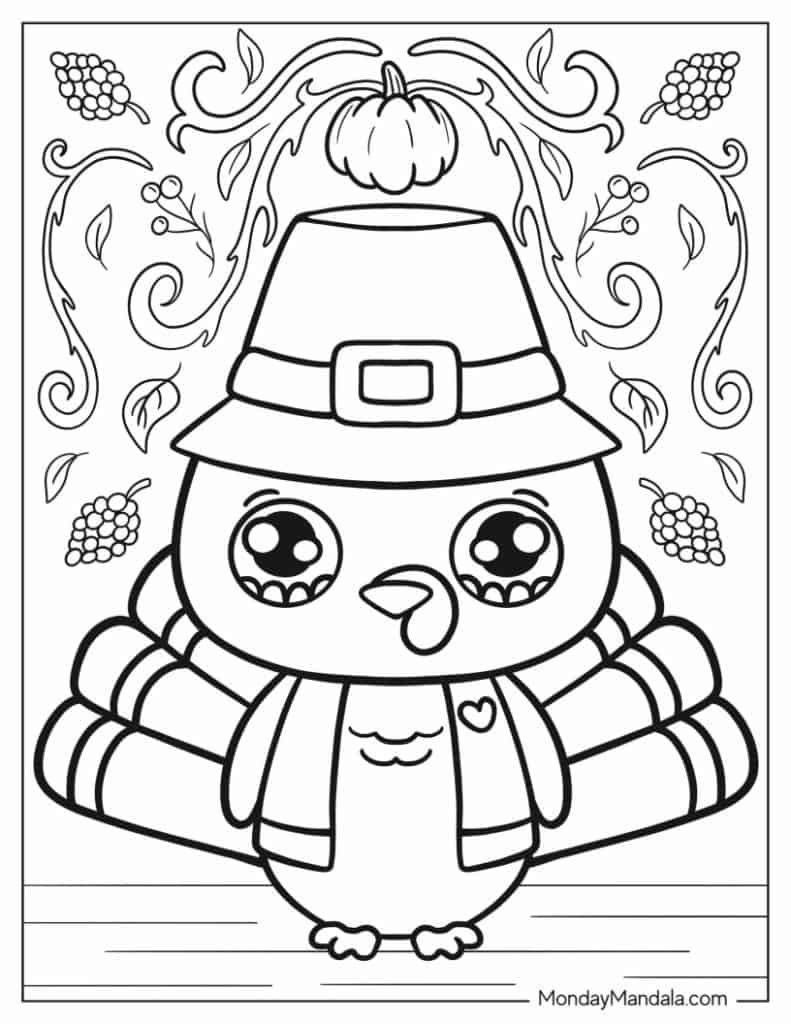 Thanksgiving Coloring Pages Printable FREE Printable A Z