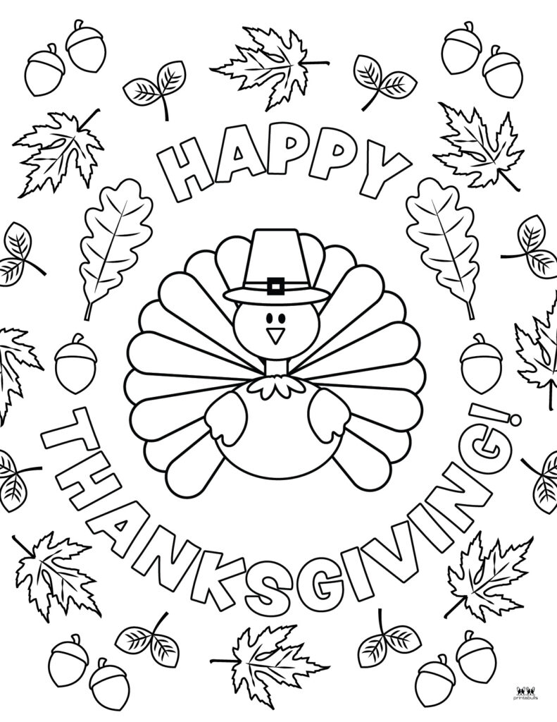 Thanksgiving Coloring Sheets 15 Free Pdf Printables Printablee Jethro 