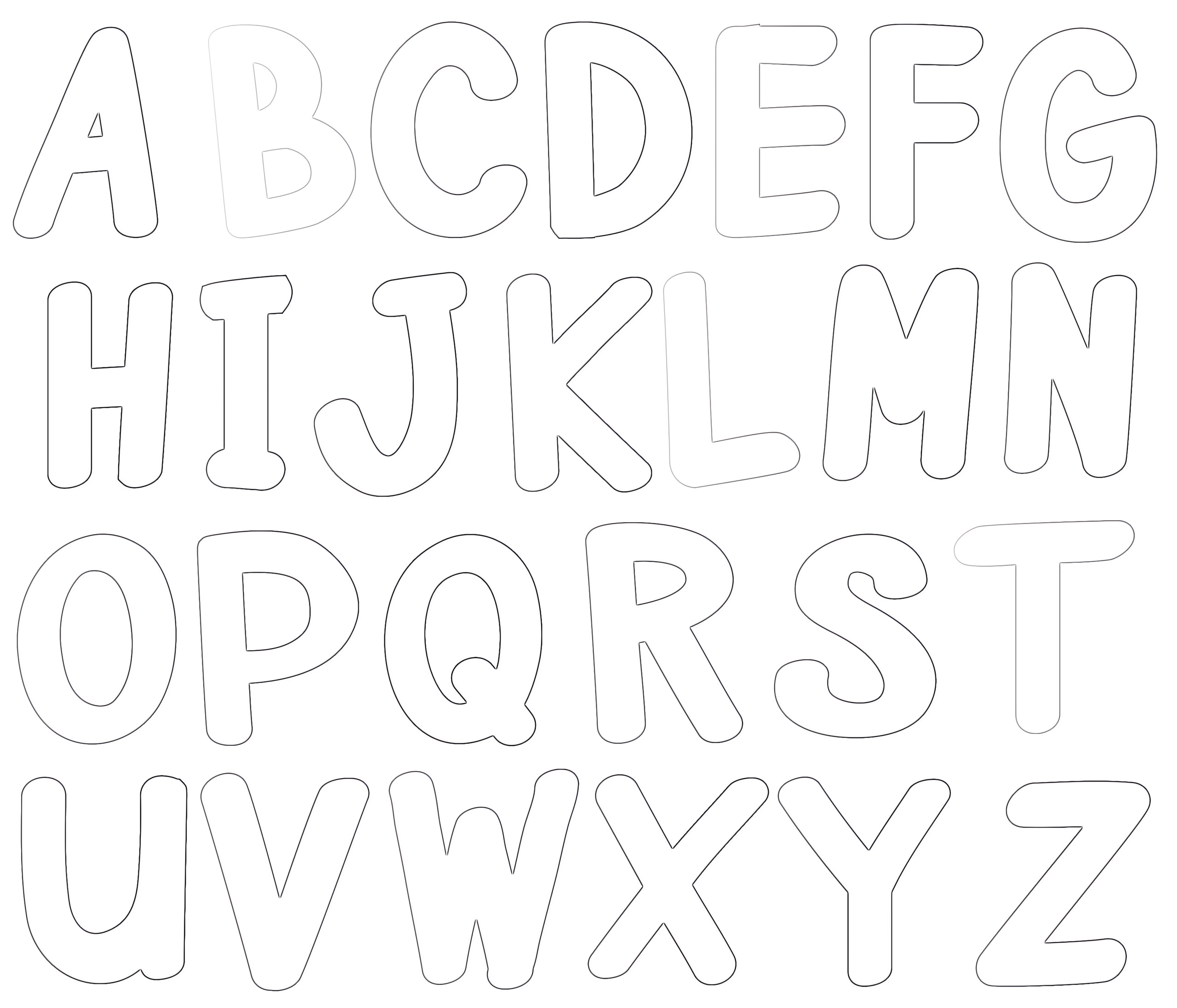 The ABC Letters Free Printable Alphabet Coloring Book Page 