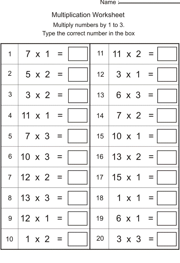 Times Table Practice Sheets Learning Printable Time Worksheets