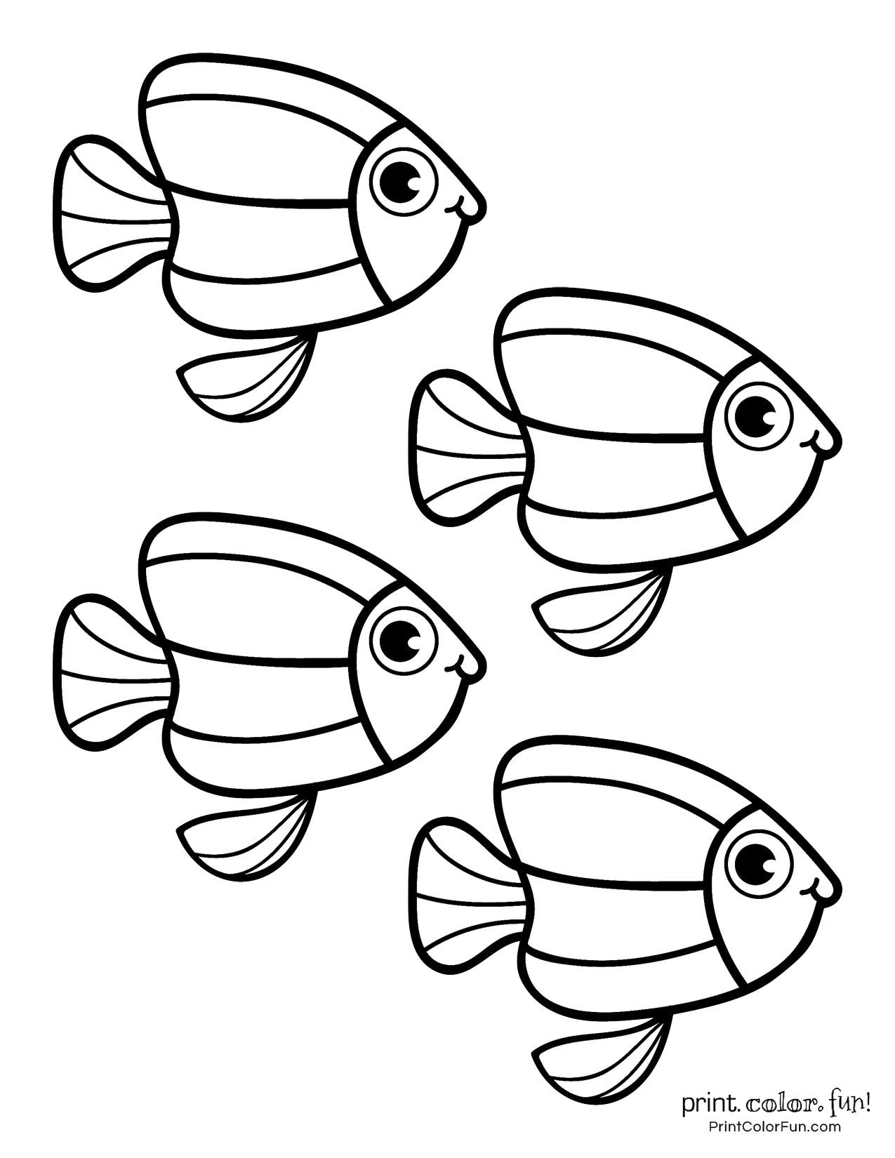 Top 25 Free Printable Fish Coloring Pages NBKomputer