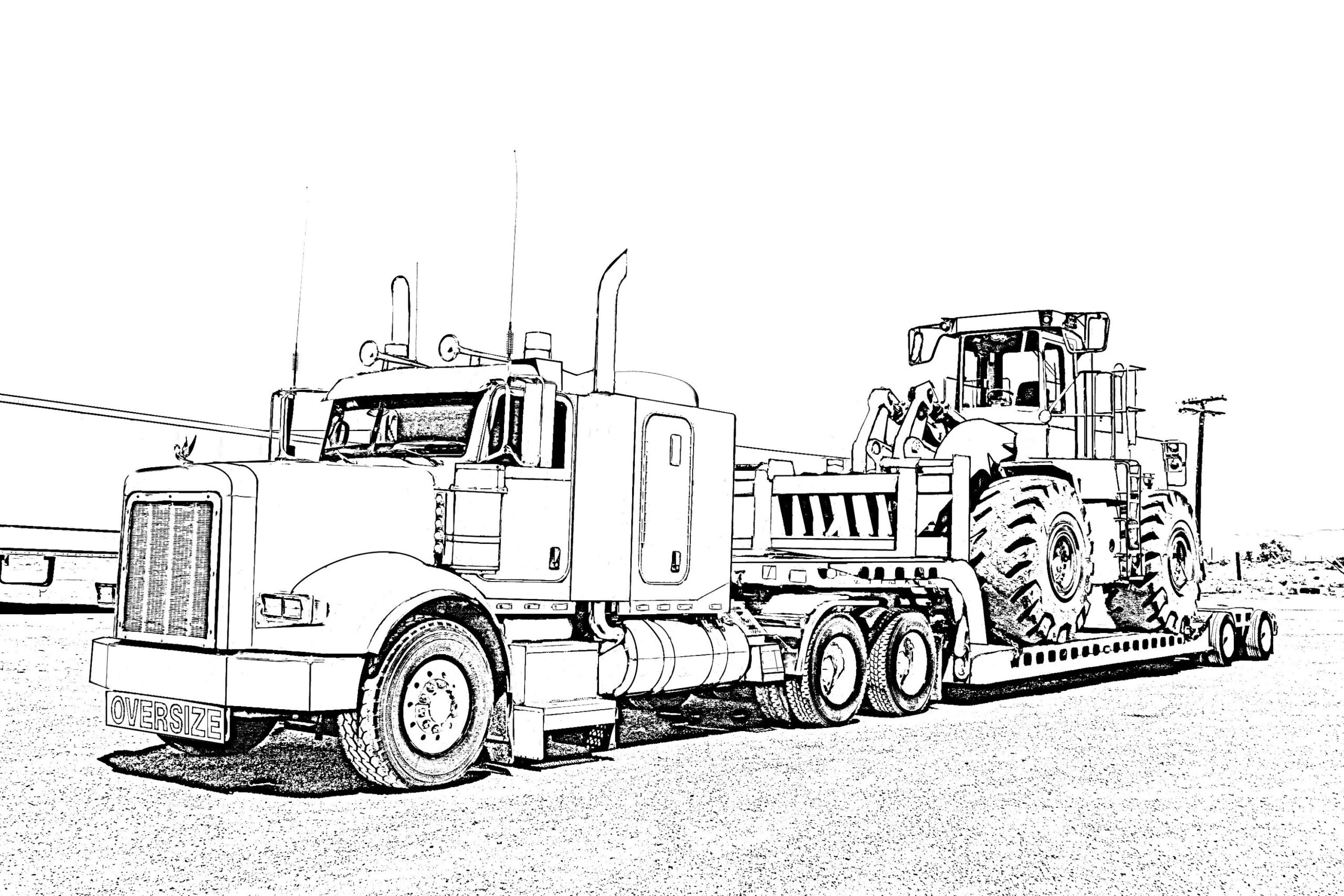 Truck Coloring Pages Free Printable Free Printable Templates